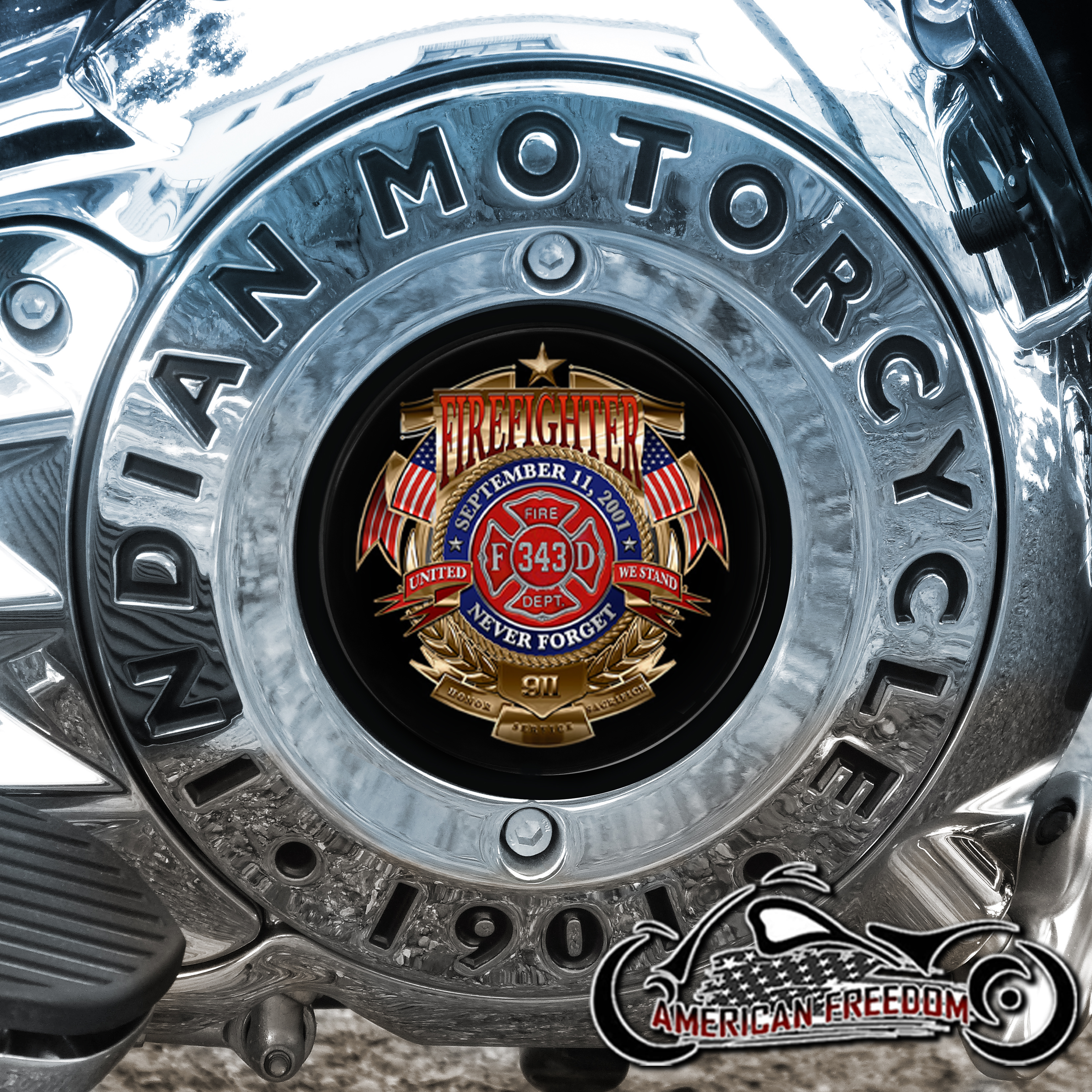 Indian Motorcycles Thunder Stroke Derby Insert - Firefighter 911